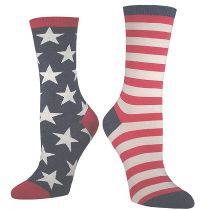 Vintage Inspired American Flag Socks